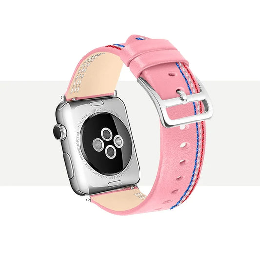 Apple Watch urrem 38/40mm. Genuine læder Lyserød