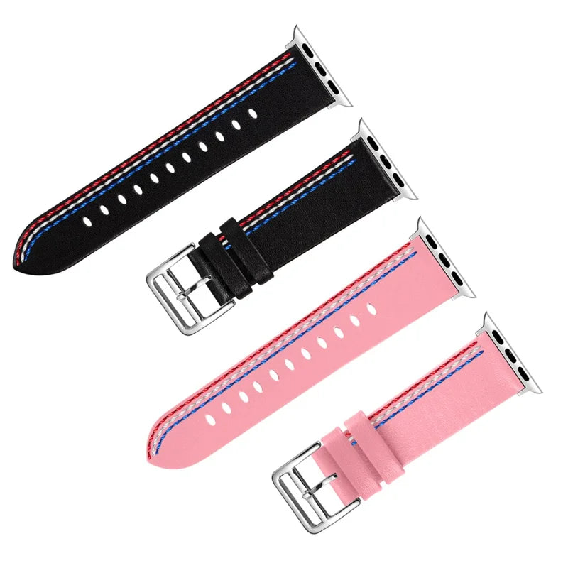 Apple Watch urrem 38/40mm. Genuine læder Lyserød