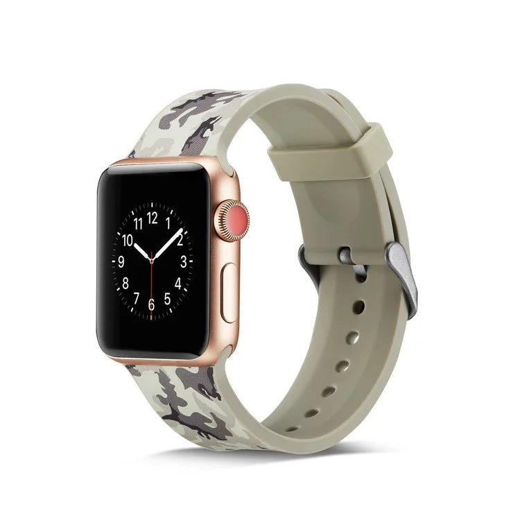 Apple Watch urrem 38/40mm. Silicone Lys Camouflage