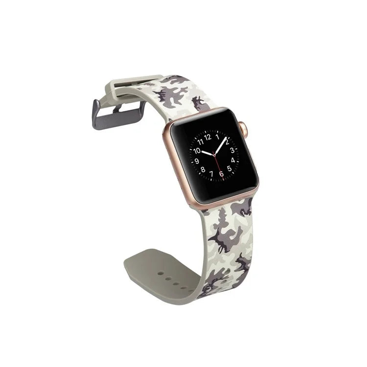 Apple Watch urrem 38/40mm. Silicone Lys Camouflage