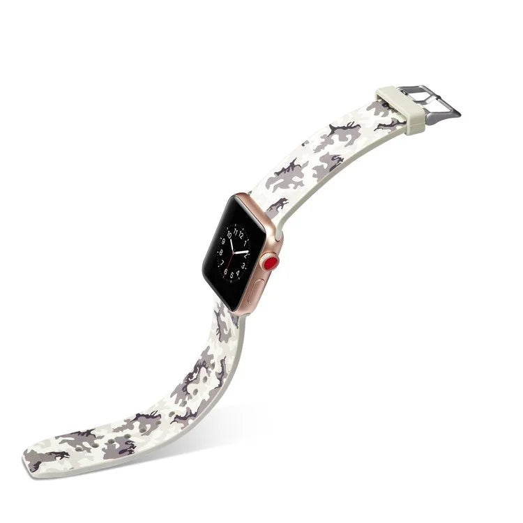 Apple Watch urrem 38/40mm. Silicone Lys Camouflage