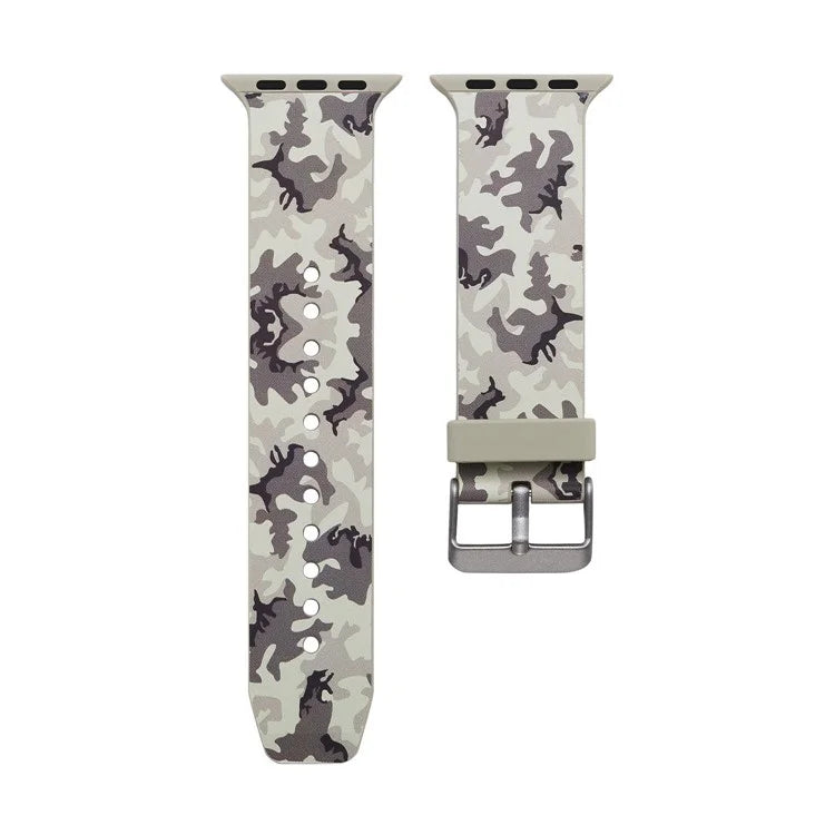 Apple Watch urrem 38/40mm. Silicone Lys Camouflage