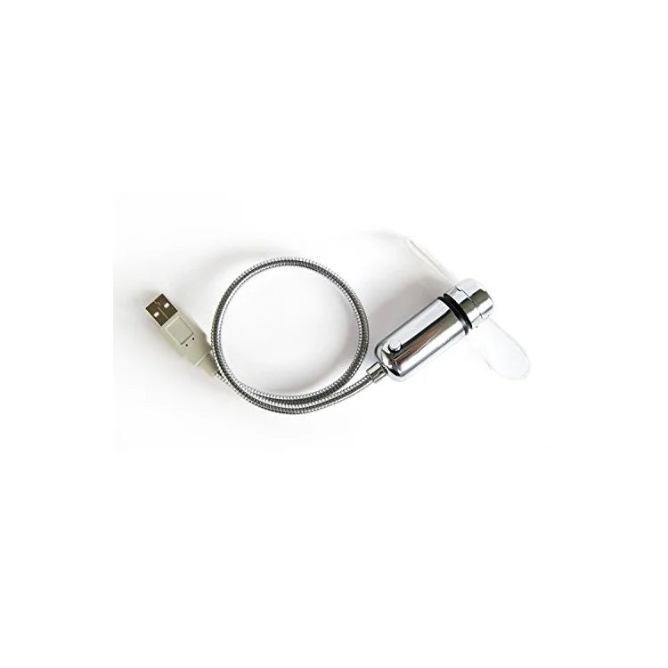 USB Mini FAN. med LED Lys der viser tekst.