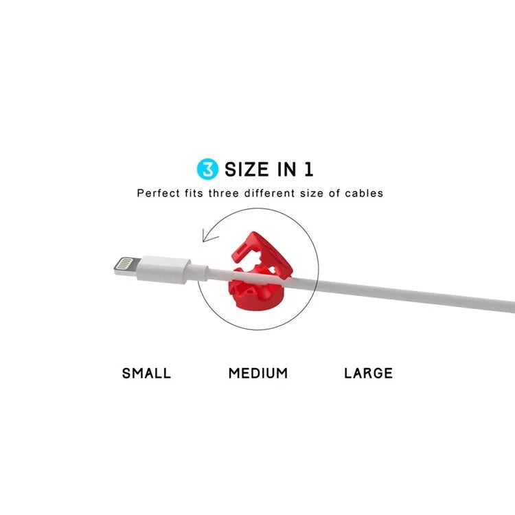 Kabel Organizer med magnet Blå