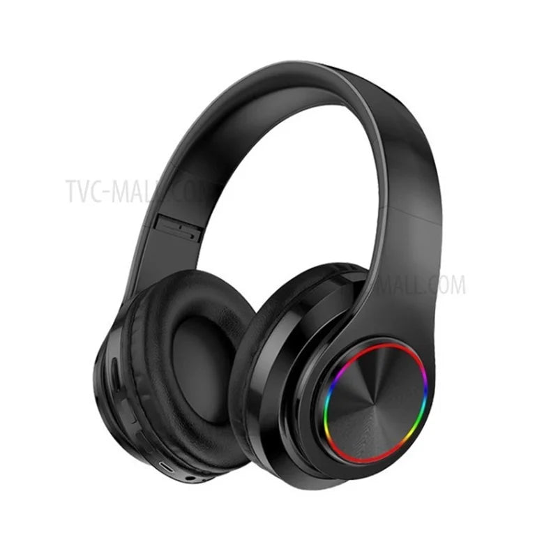 Bluetooth Headphone wireless TF-card- Mp3 - aux 3,5mm  -   Black
