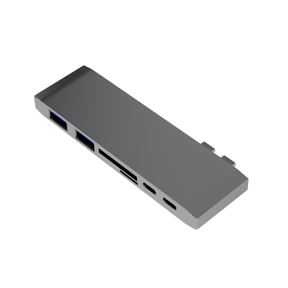 6-in-1 Dual USB Type-C Multi-Port Adapter Dongle Converter for MacBook - produktbillede 3