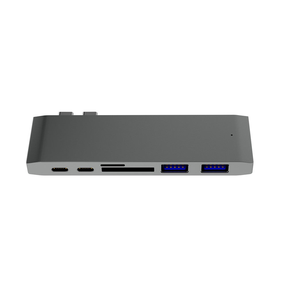 6-in-1 Dual USB Type-C Multi-Port Adapter Dongle Converter for MacBook - produktbillede 5