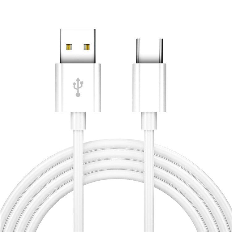 Kabel USBa/USBC 1m Hvid