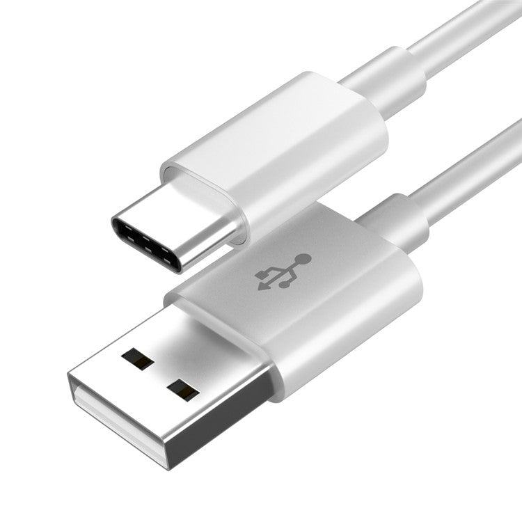 Kabel USBa/USBC 1m Hvid