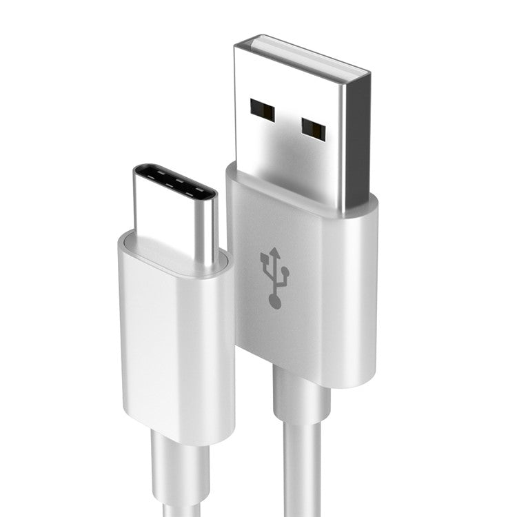 Kabel USBa/USBC 1m Hvid
