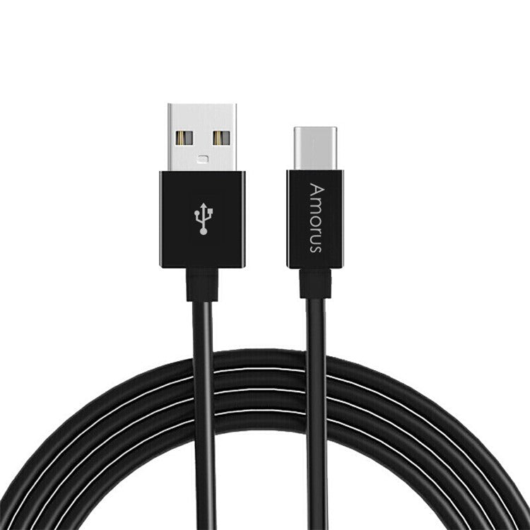 USB-C kabel 1m. Sort