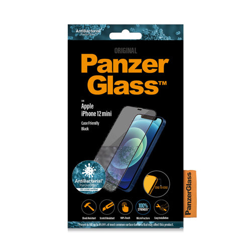 PanzerGlass iPhone 12 mini (CF), Black (AB) - EOL