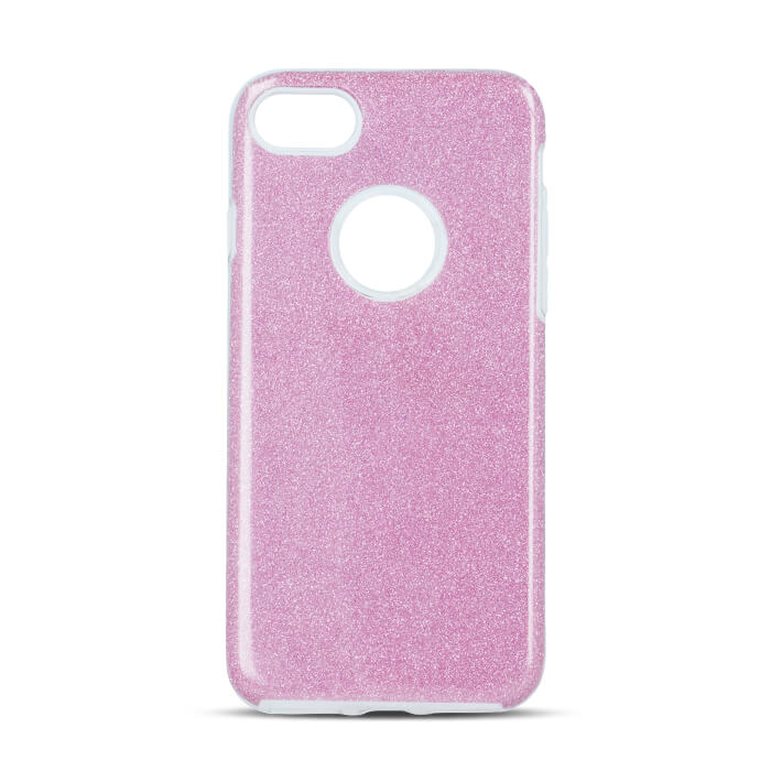 iPhone 7/8/ TPU Cover Glitter 3w1 SE – Pink
