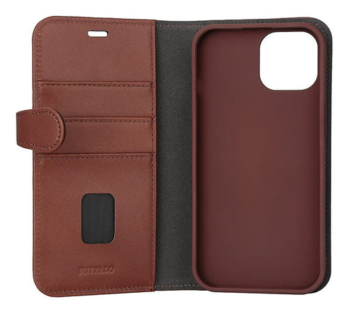 iPhone 15 Cover med kortholder 2in1 3 Magserie – Brun – Buffalo