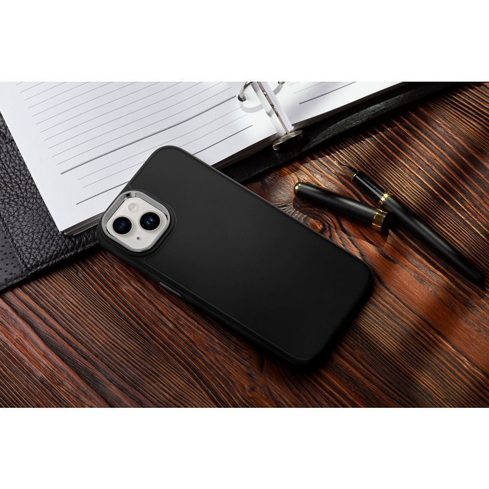 iPhone 16e / 17e Cover Frame – Sort/Sølv
