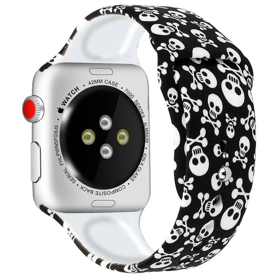 Apple Watch Urrem. 42/44mm. Med dødningehoveder