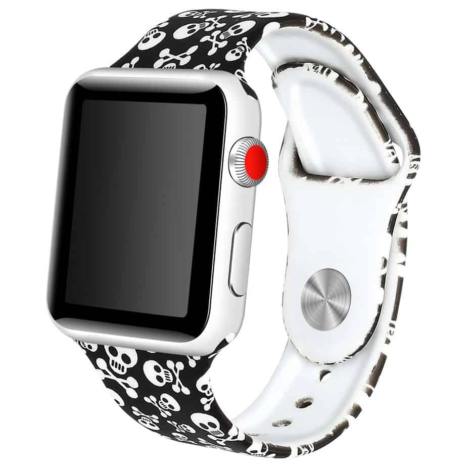 Apple Watch Urrem. 42/44mm. Med dødningehoveder