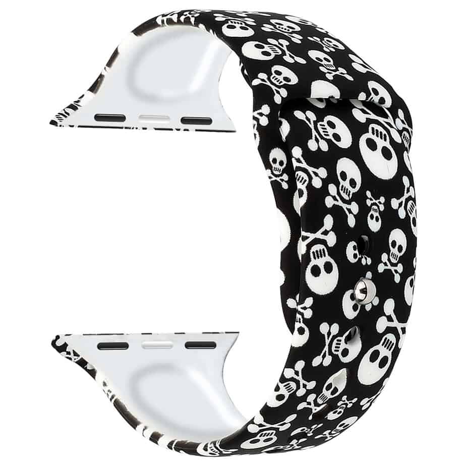 Apple Watch Urrem. 42/44mm. Med dødningehoveder
