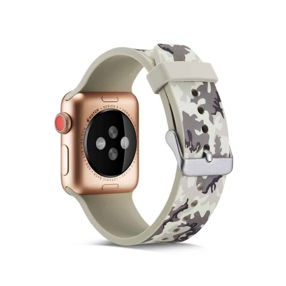 Apple Watch urrem 42/44mm. Silicone Lys Camouflage