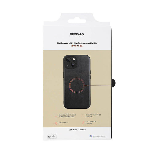 iPhone 15 Cover Magserie – Sort – Buffalo