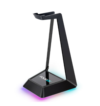 Fourze Headset Stand w/Qi, USB, RGB