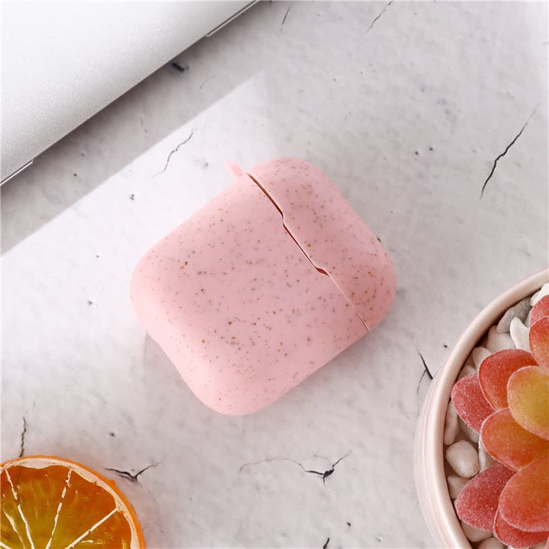 Apple airpods 1/2 eco friendly cover lyserød