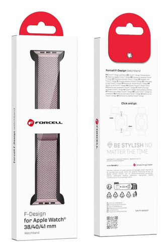 Urrem 38-41mm Pink Stål Apple