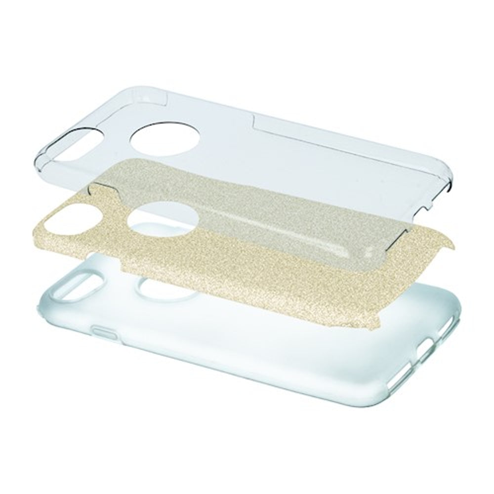iPhone 16  Glitter cover guld - EOL