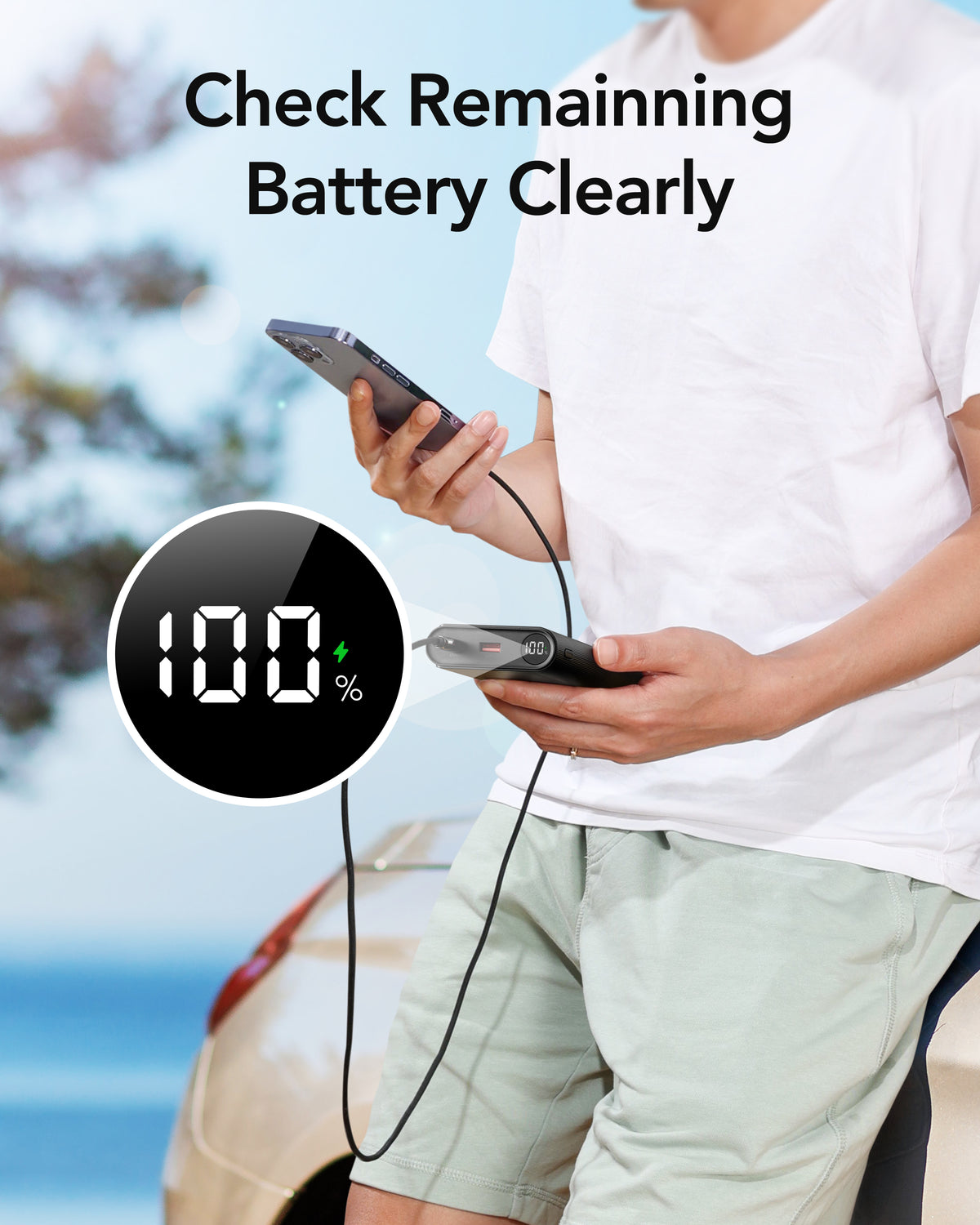 25000 mAh 100W PB USB/Lightn.