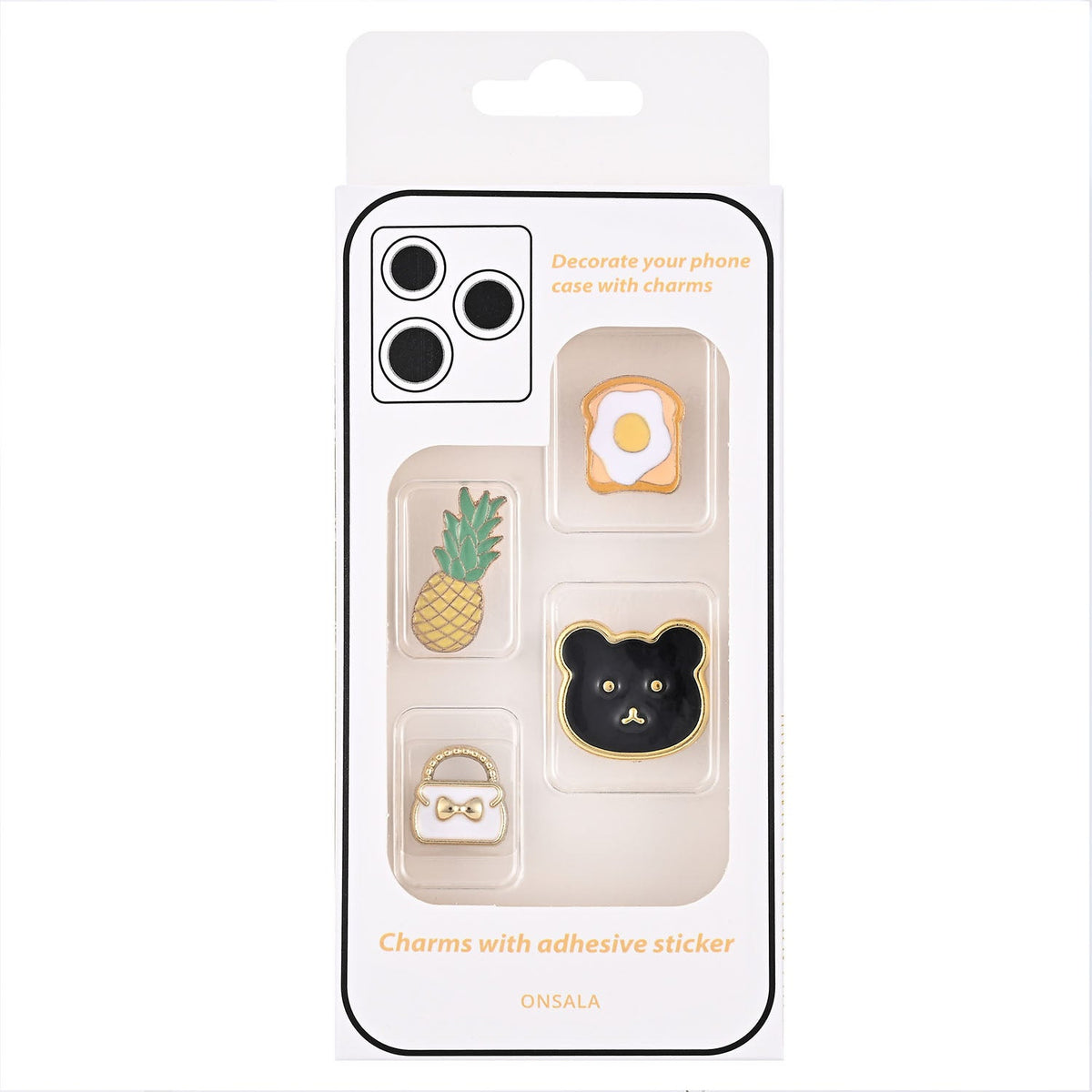 Charms Pimp Your Phone Metal og Plastik 4 stk - billede 2