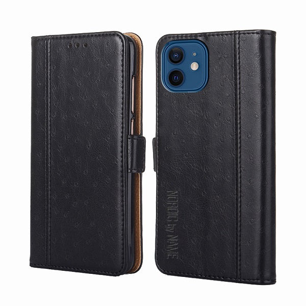iPhone XS Max Wallet Flip Cover stribe – Sort
