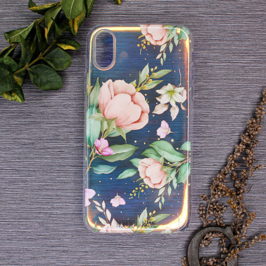iPhone XS Max Cover Med Små Lyserøde Blomster – Transparent