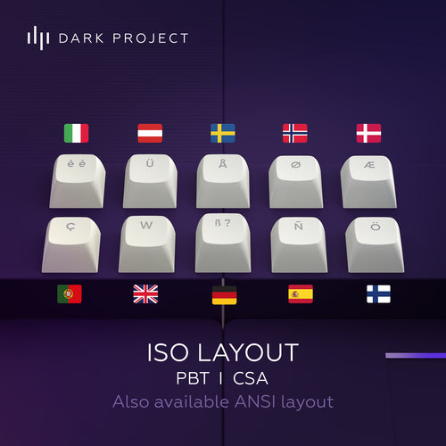 DARK PROJECT Violet/Hvid