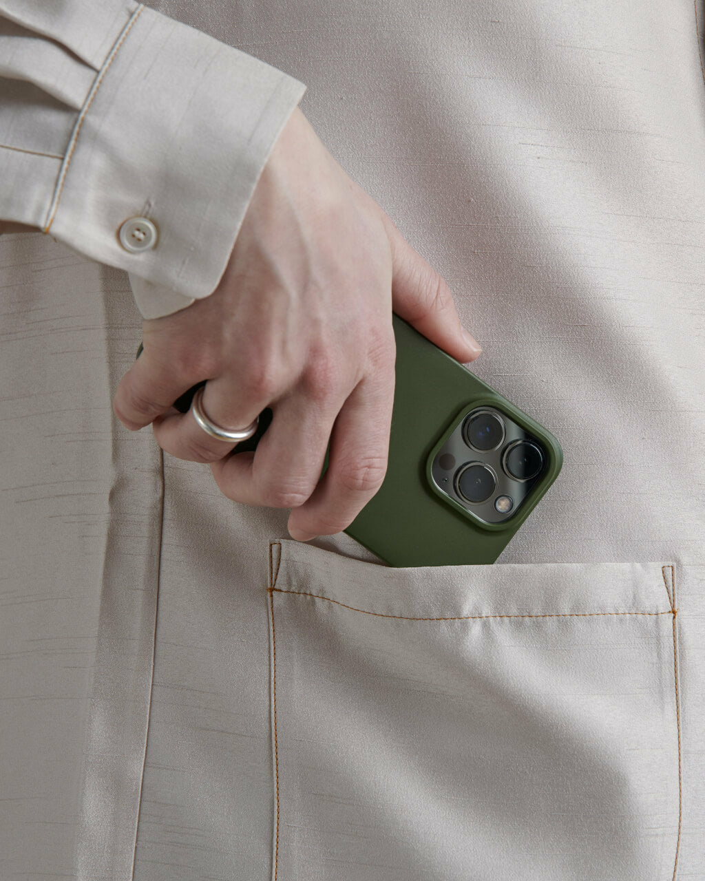 iPhone X/XS Cover – Pine Green/Grøn – Nudient - billede 2