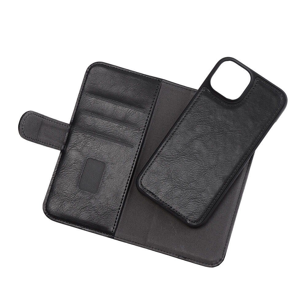 iPhone 14 Wallet Flip Cover Gear 2in1 3 card – Sort - billede 5