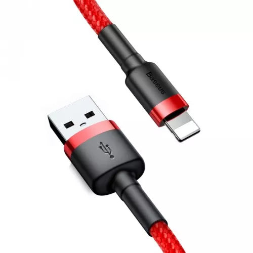 Kabel USBA/Lightning 0.5m RD/BK