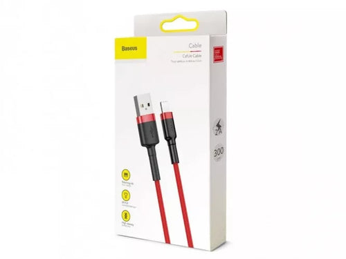 BASEUS Cable - CALKLF-R09 - USB - IPHONE LIGHTNING 2A 3M Red-Black