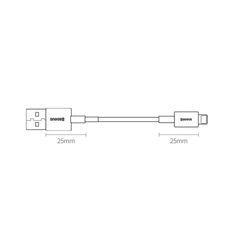 Baseus USBA Lightning 2M Hvid - billede 4