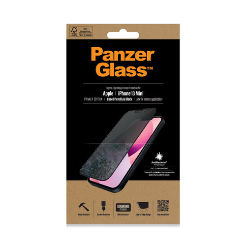 PanzerGlass iPhone 13 Mini (CF) Privacy AB, Black