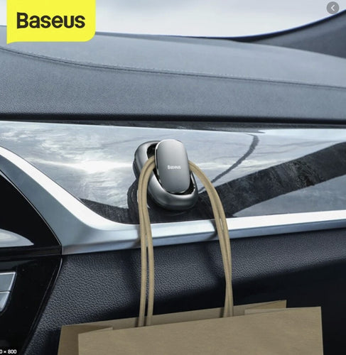 4Pcs/Set BASEUS Small Shell Vehicle Hook Car Mount Holder - Black