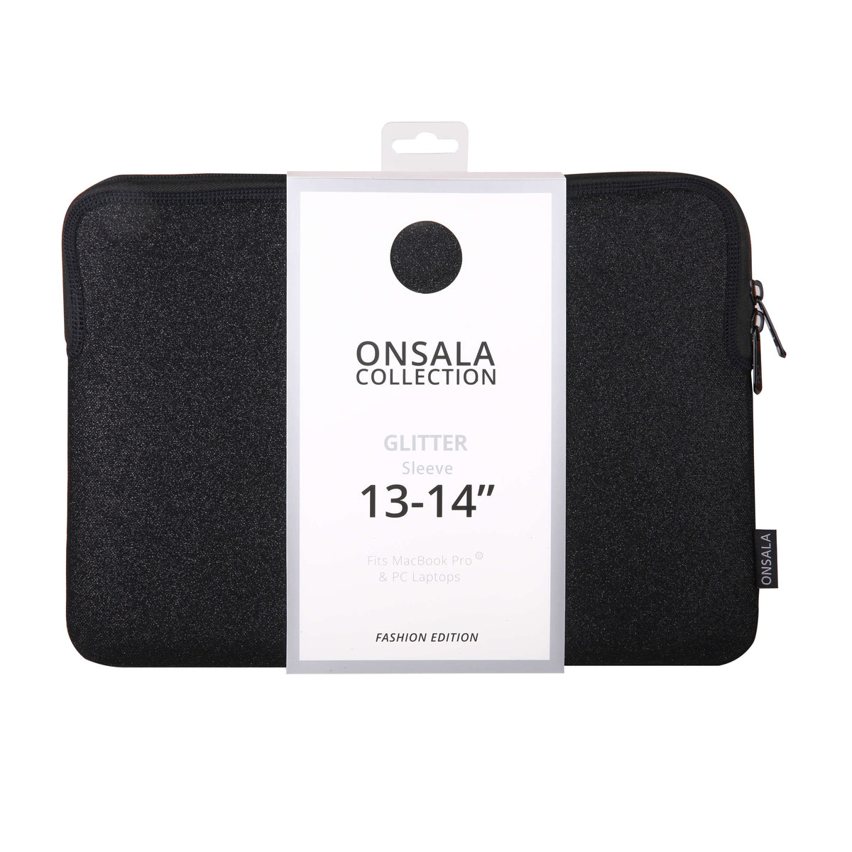 ONSALA Sleeve Glitter 13/14" Sort - billede 2