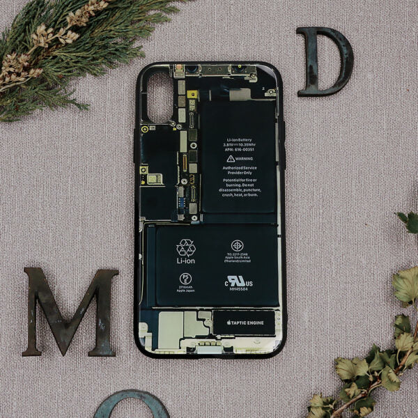 iPhone X/XS Cover Mobil indmad – Sort