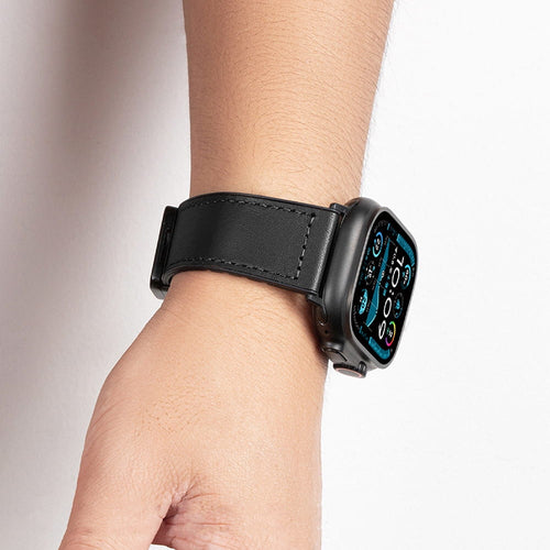Urrem 42-49mm Sort Læder Apple