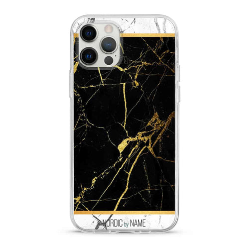iPhone XR Marmor – Sort/Hvid