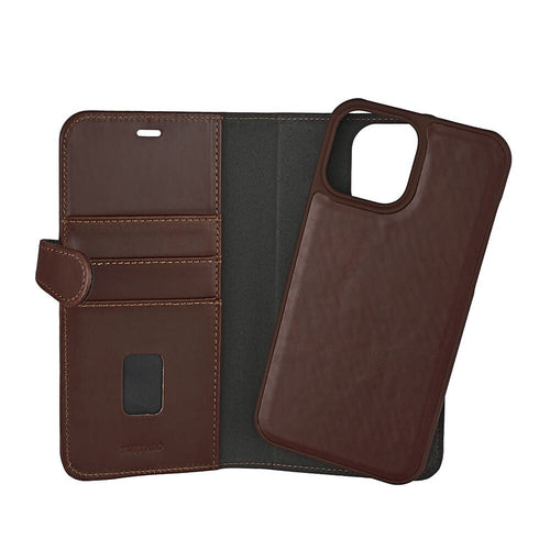 iPhone 13 Pro Max Læder Wallet Flip Cover – Brun – Buffalo