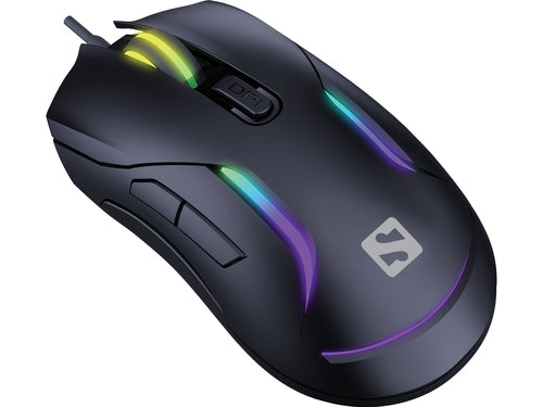 Sandberg LightFlow 6D Gamer Mouse, Black
