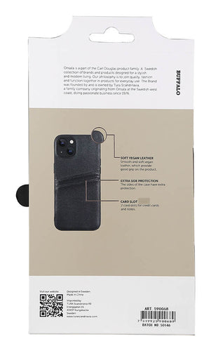 iPhone 14 Cover med kortholder 2 6 1 – Sort – Buffalo