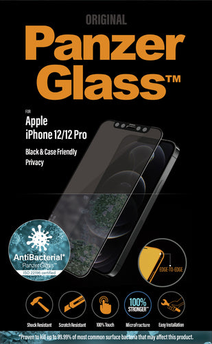PanzerGlass iPhone 12/12 Pro (CF) Privacy, Black (AB)