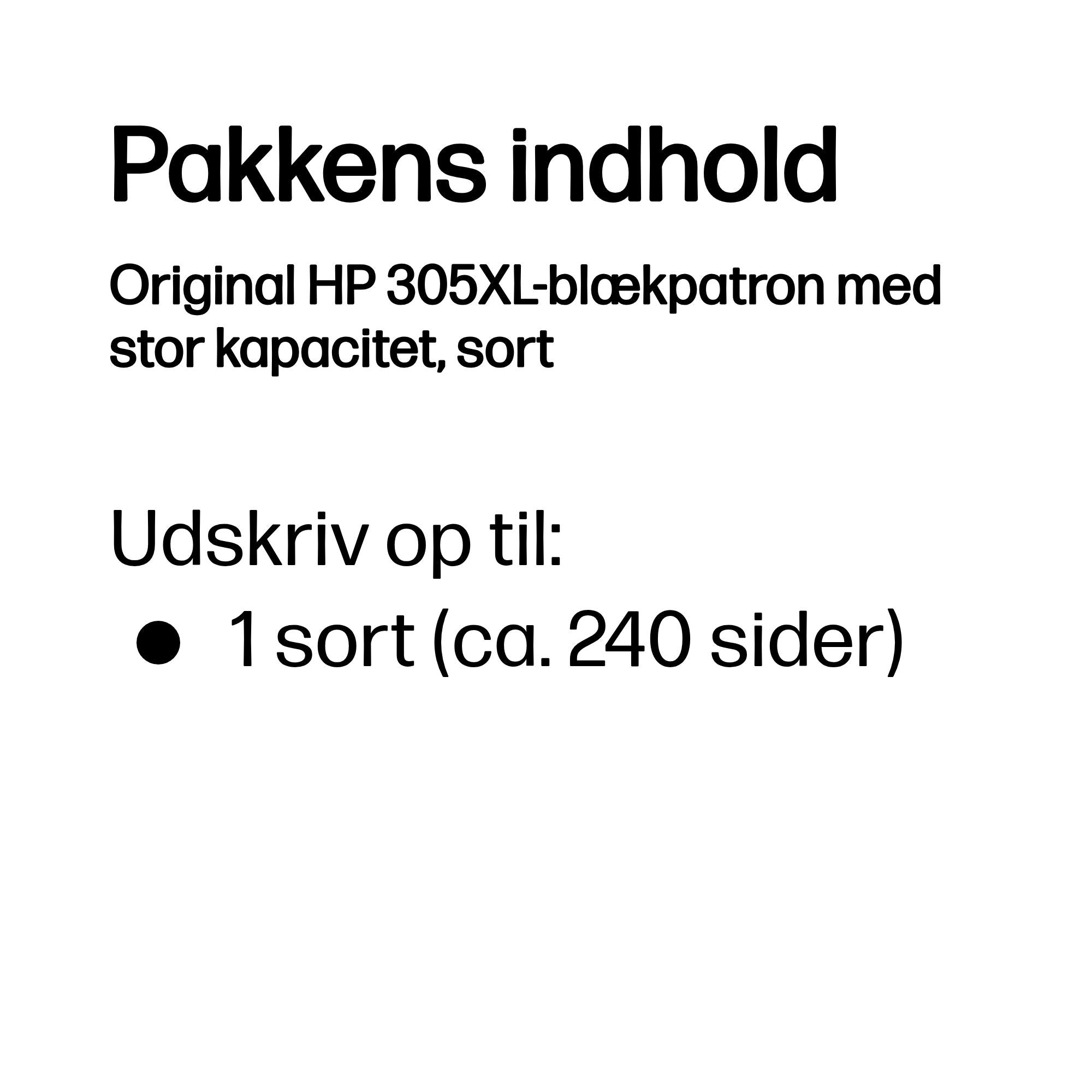 HP 305XL Sort - billede 3