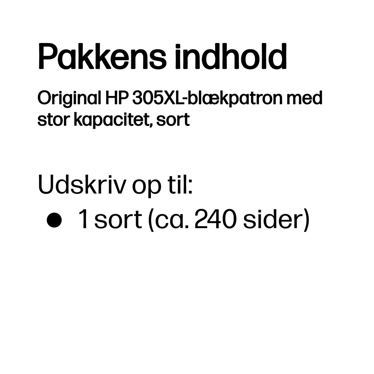 HP 305XL Sort - billede 3